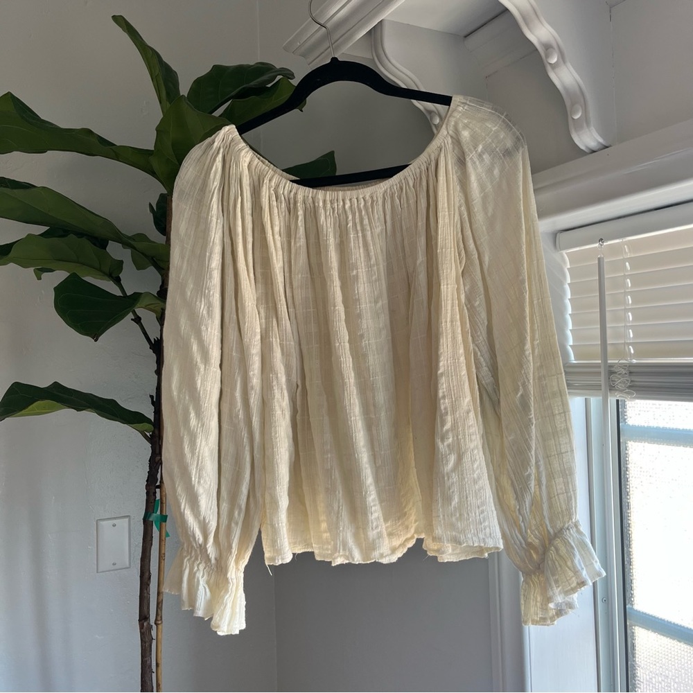 Flowy Gauze Adjustable Blouse